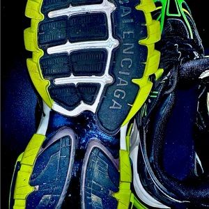 Balenciaga Track.2 Sneakers 'Black Yellow Green' w/box